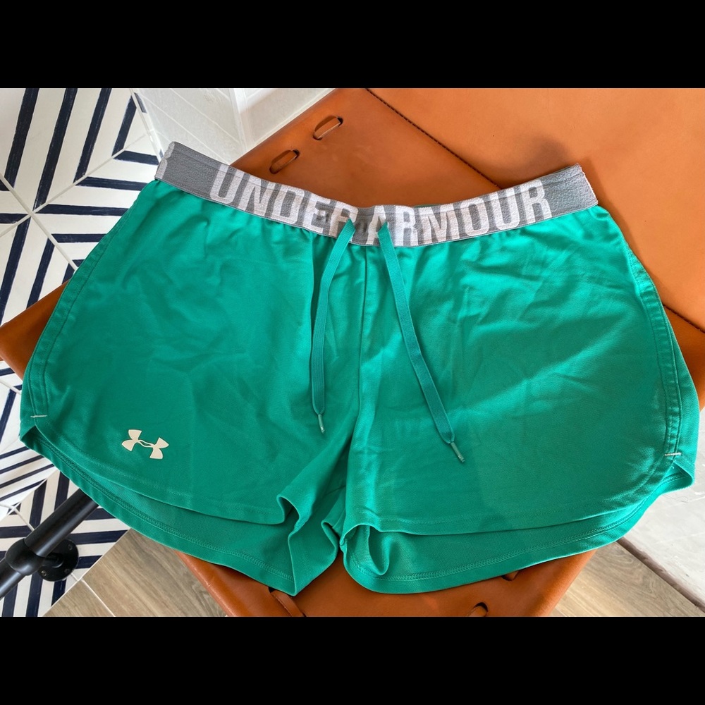 Teal Under Armour shorts